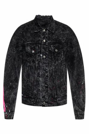 Denim jacket with printed stripes, zdjęcie 1 Denim jacket with printed stripes od Amiri